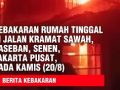 17 Rumah Ludes Terbakar di Jalan Kramat Sawah, Paseban